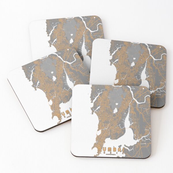 Item preview, Mumbai City Map of Maharashtra, India - Bauhaus designed and sold by deMAP.