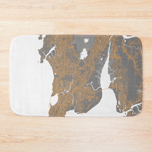 Item preview, Mumbai City Map of Maharashtra, India - Bauhaus designed and sold by deMAP.
