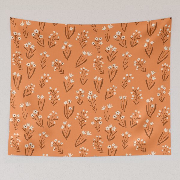 Item preview, Tiny flowers - Orange designed and sold by Illustrated by Nat.