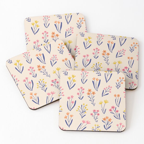 Item preview, Tiny flowers - Cream designed and sold by Illustrated by Nat.