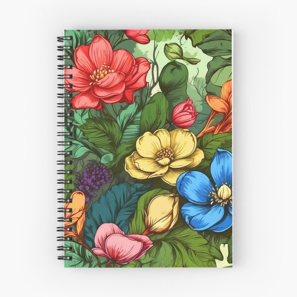 Item preview, Greenery Floral Pattern - Bright Colorful Flowers designed and sold by SassyArtistry.