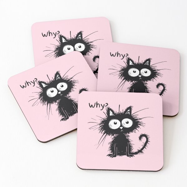 Item preview, Why cute cat designed and sold by zebra design.