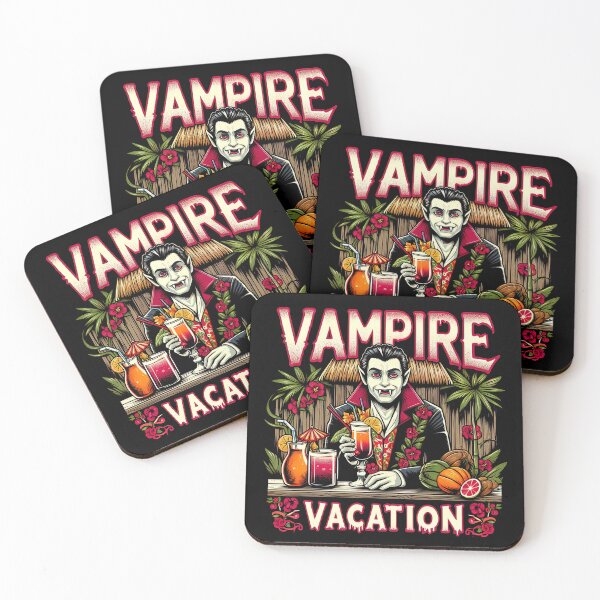 Item preview, Vampire Vacation Fun Tropical Horror Fan Summer Vacation designed and sold by SpookshowDesign.