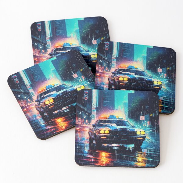 Item preview, Police Car in the Rain 2 designed and sold by AstroRisq.