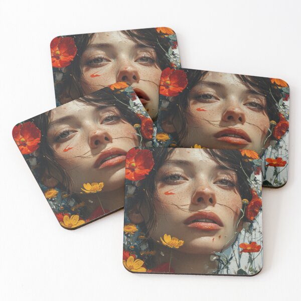 Item preview, Young face in orange designed and sold by PICbyFemke.
