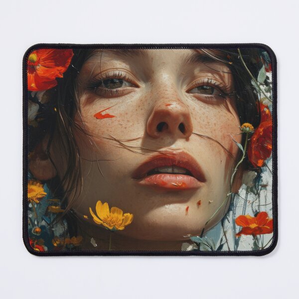 Item preview, Young face in orange designed and sold by PICbyFemke.