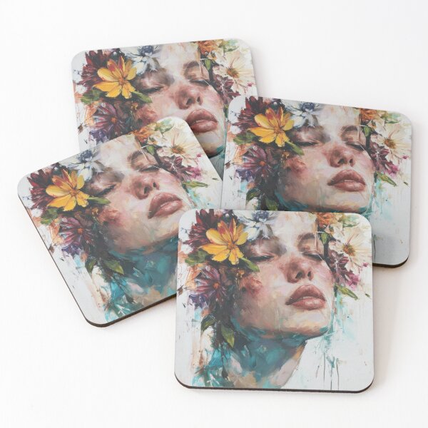 Item preview, Art with a women and flowers designed and sold by PICbyFemke.