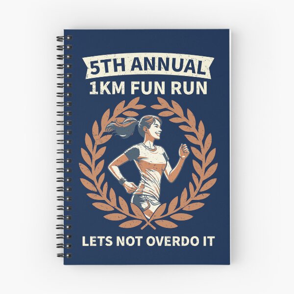 Item preview, 5th Annual 1km Fun Run Lets Not Overdo It | Funny Vintage Running designed and sold by d247.