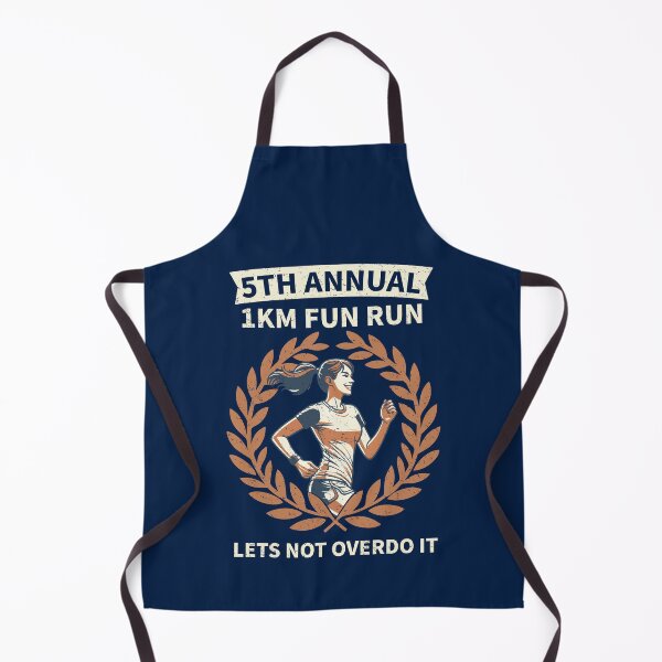 Item preview, 5th Annual 1km Fun Run Lets Not Overdo It | Funny Vintage Running designed and sold by d247.