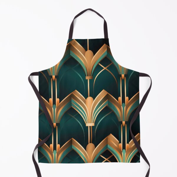 Item preview, Copper-Colored And Antique-Green Art Deco Pattern designed and sold by DEC02.