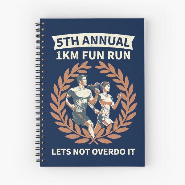 Item preview, 5th Annual 1km Fun Run Lets Not Overdo It | Funny Vintage Running designed and sold by d247.