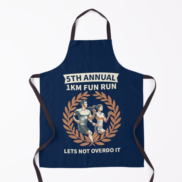 Item preview, 5th Annual 1km Fun Run Lets Not Overdo It | Funny Vintage Running designed and sold by d247.
