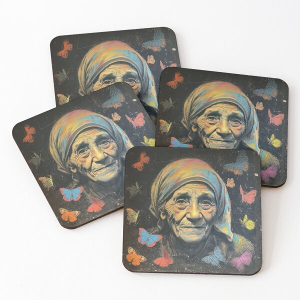 Item preview, Compassionate Gaze Mother Teresa Chalk Art designed and sold by ThatsTheStyle.