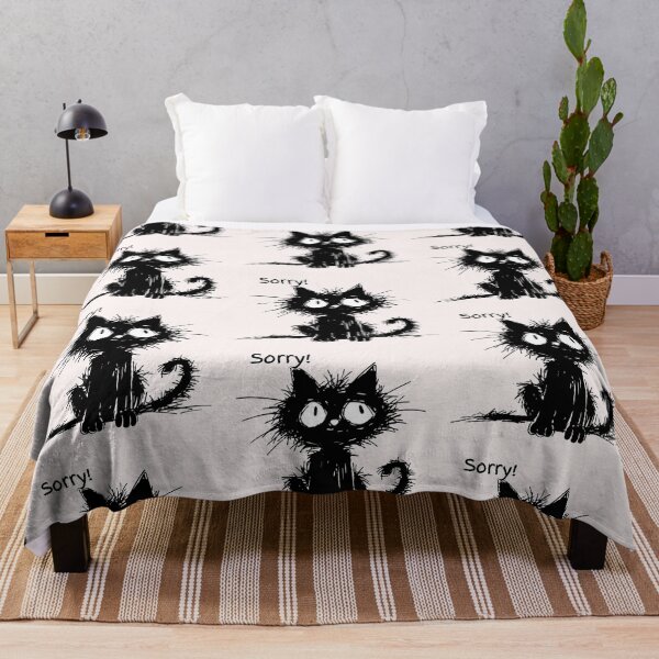 Item preview, Sorry black cat designed and sold by zebra design.