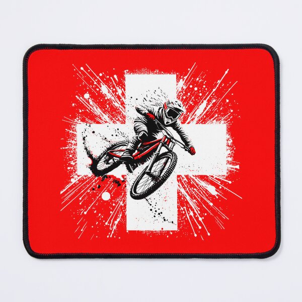 Item preview, Swiss Mountain Biker - MTB Switzerland Mountainbike designed and sold by BabyYodaSticker.