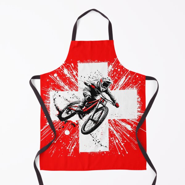 Item preview, Swiss Mountain Biker - MTB Switzerland Mountainbike designed and sold by BabyYodaSticker.