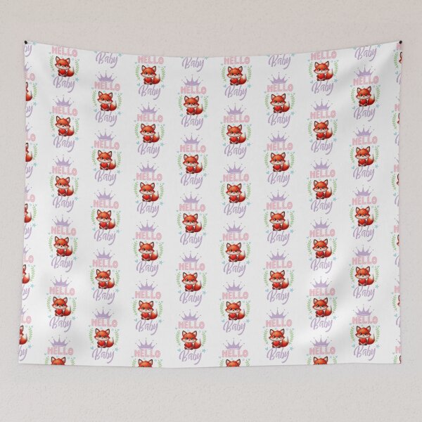 Item preview, Oneseis newborn baby 122. Hello Baby fox cute designed and sold by amahechoamano.