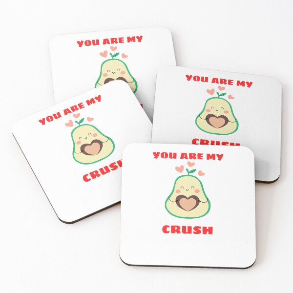 Item preview, You Are My Crush Avocado Valentine Classic designed and sold by YeniDesignArt.