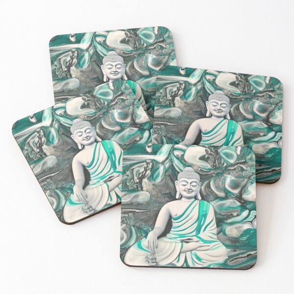 Item preview, Green and white Buddha  designed and sold by Hmelliger.