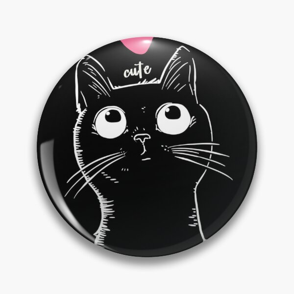 Item preview, Startled Midnight Cat Illustration designed and sold by inkArtistryfine.
