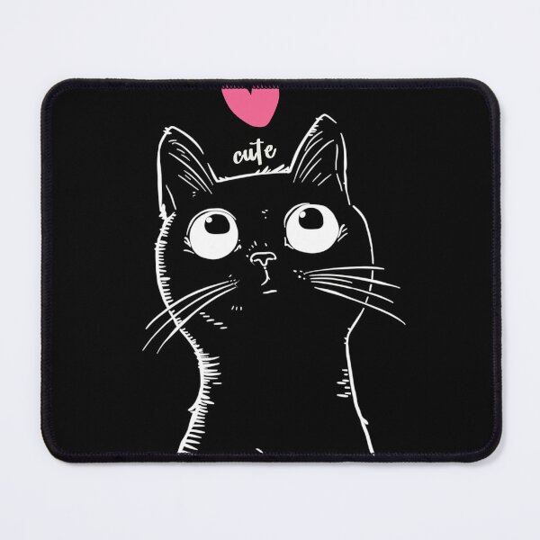 Item preview, Startled Midnight Cat Illustration designed and sold by inkArtistryfine.