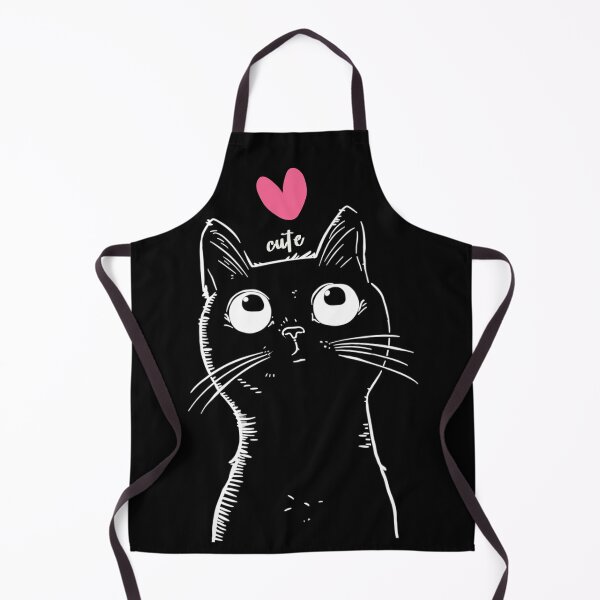 Item preview, Startled Midnight Cat Illustration designed and sold by inkArtistryfine.