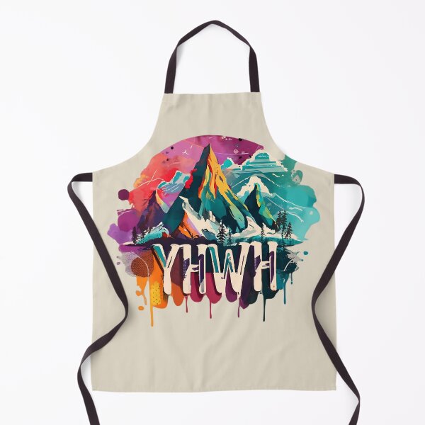 Item preview, YHWH - Mountain of God - Vibrant Art Christian Hebrew designed and sold by Chez-Creations.