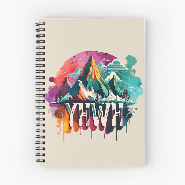 Item preview, YHWH - Mountain of God - Vibrant Art Christian Hebrew designed and sold by Chez-Creations.