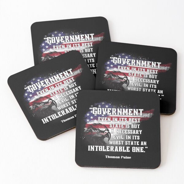 Item preview, Government Quote Thomas Paine designed and sold by A-M-Watson.