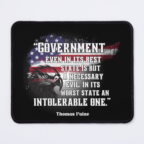 Item preview, Government Quote Thomas Paine designed and sold by A-M-Watson.
