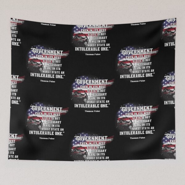 Item preview, Government Quote Thomas Paine designed and sold by A-M-Watson.