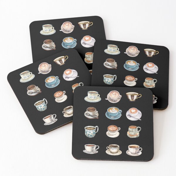 Item preview, Vintage Coffee Set - Coffee Lovers designed and sold by patternjp.