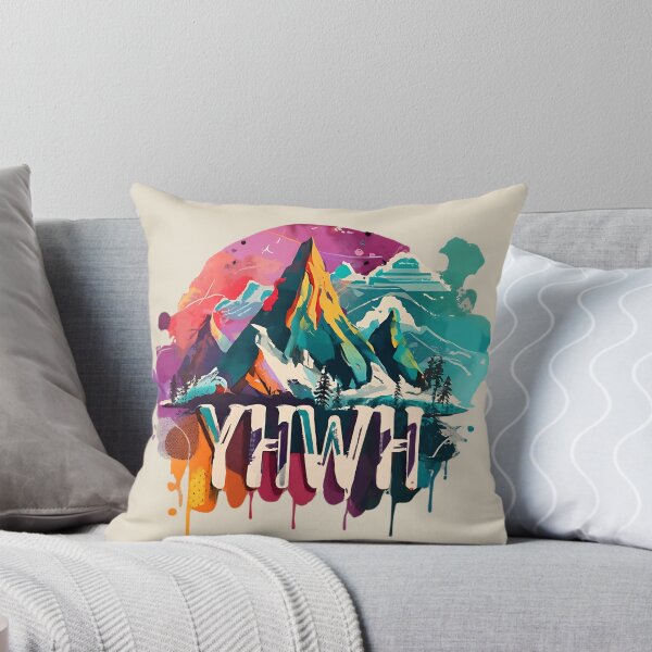Item preview, YHWH - Mountain of God - Vibrant Art Christian Hebrew designed and sold by Chez-Creations.