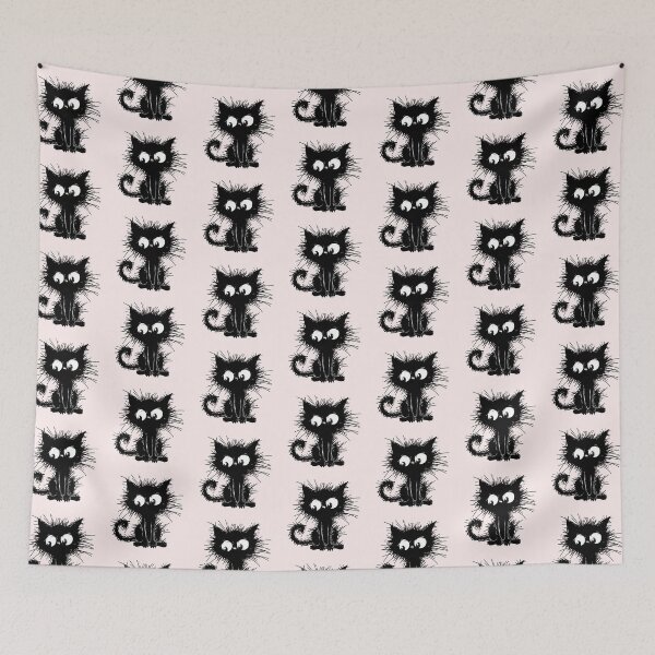 Item preview, cute black cat designed and sold by zebra design.