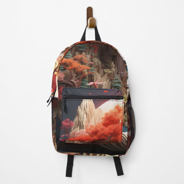 Item preview, Ancient Asian Landscape In Origami Art designed and sold by NDMDesignStudio.