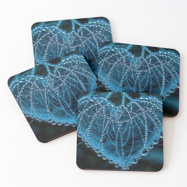 Item preview, A Blue Heart Covered in Water Beads - Jigsaw Puzzle designed and sold by jecphotography and art.