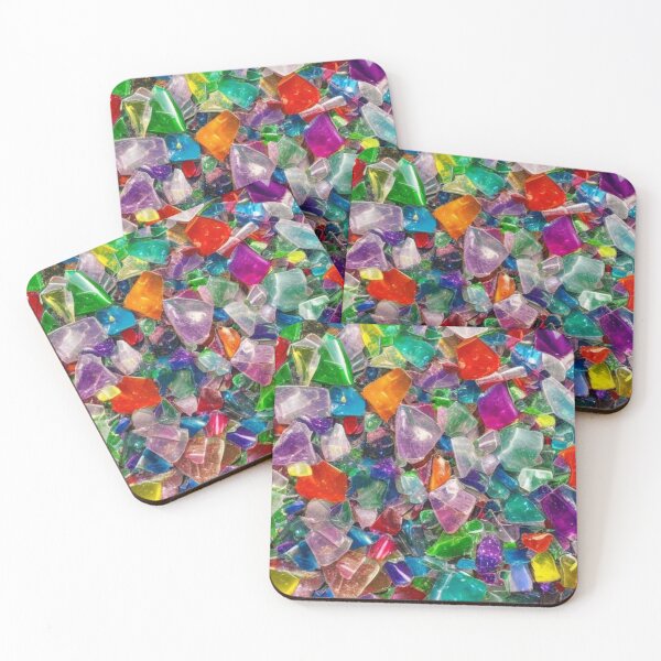 Item preview, Abstract Colorful Sea Glass Pattern designed and sold by calibrit.