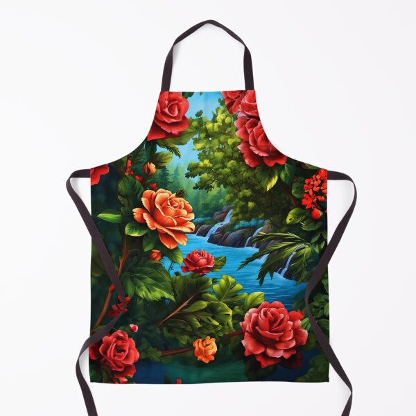 Item preview, Beautiful Forest River View - Pink Flowers designed and sold by SassyArtistry.