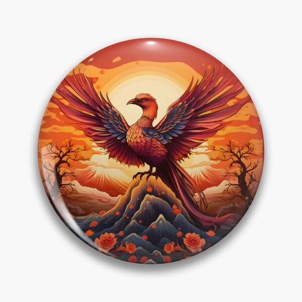 Artikelvorschau, Hou Ou Sunrise Rebirth - Japanische Phoenix-Kunst entworfen und verkauft von Sakashi-Canvas.