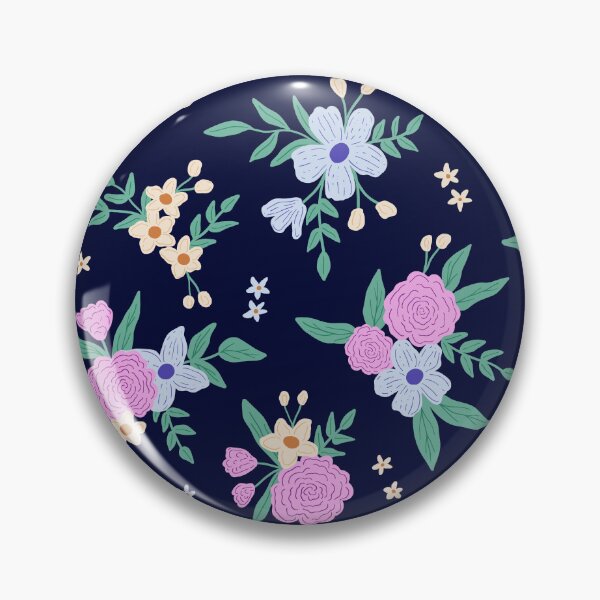 Item preview, Floral bouquet - Dark blue designed and sold by Illustrated by Nat.
