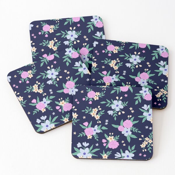 Item preview, Floral bouquet - Dark blue designed and sold by Illustrated by Nat.