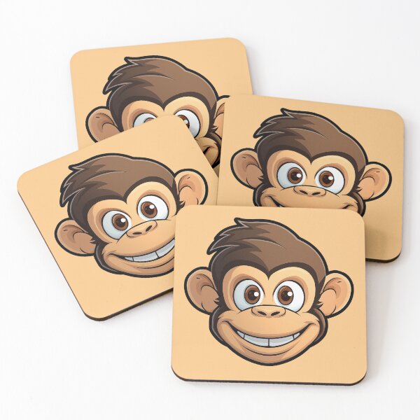 Item preview, Happy Cartoon Monkey designed and sold by Kitty Nut House.