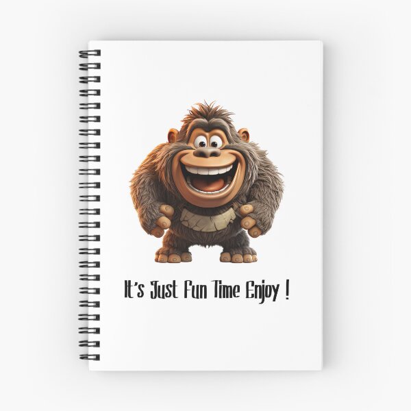 Item preview, It's Just Fun Time Enjoy ! Gorilla Standing With Smiley Face designed and sold by Mohammed Sohail Khan.