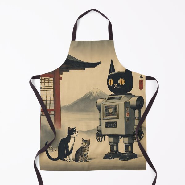 Item preview, Cat + Robot (3 of a kind) designed and sold by BoxcarDesigns.