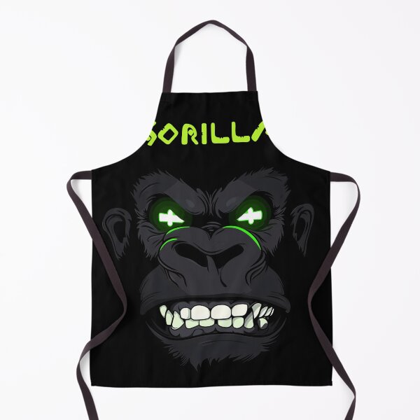 Item preview, Menacing Gorilla Neon Glare Art" designed and sold by inkArtistryfine.