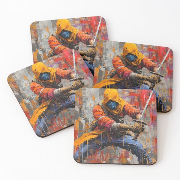Item preview, Urban Ninja Warrior Canvas Art designed and sold by inkArtistryfine.