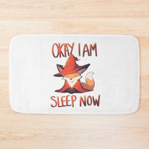 Item preview, Okay I Am Sleep Now Cute Fox Wizard Shirt and Sticker Design by Zeesdesign on Redbubble designed and sold by ZEESDESIGN.