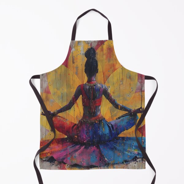 Item preview, Lotus Pose Dancer Meditation Art designed and sold by inkArtistryfine.