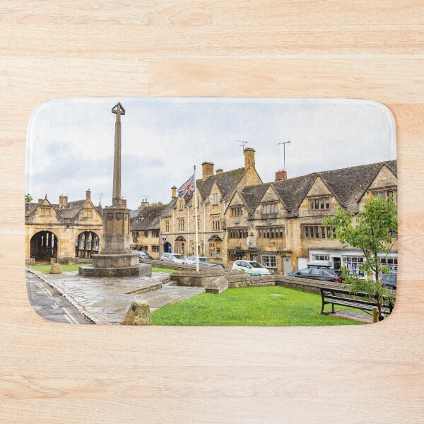 Item preview, Chipping Campden town centre with Market Hall and War Memorial designed and sold by Martin Berry Photography.