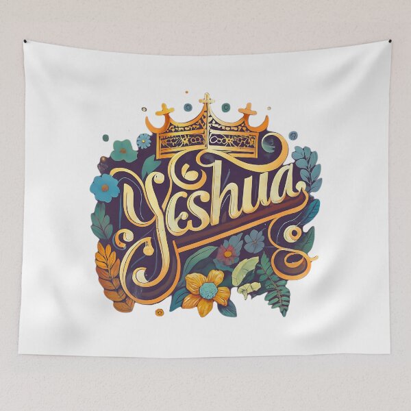 Item preview, YESHUA - Jesus Name - Vintage Artwork Christian Hebrew T-shirt designed and sold by Chez-Creations.